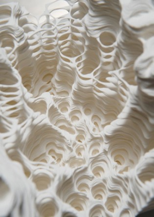 Topographic Paper Landscapes by Noriko Ambe