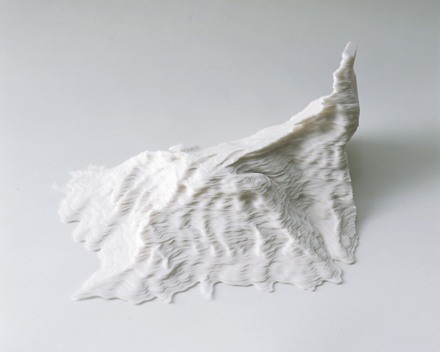 Topographic Paper Landscapes by Noriko Ambe