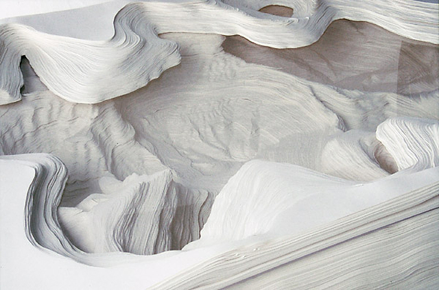 Topographic Paper Landscapes by Noriko Ambe