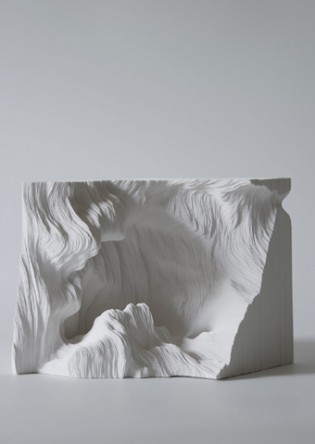 Topographic Paper Landscapes by Noriko Ambe
