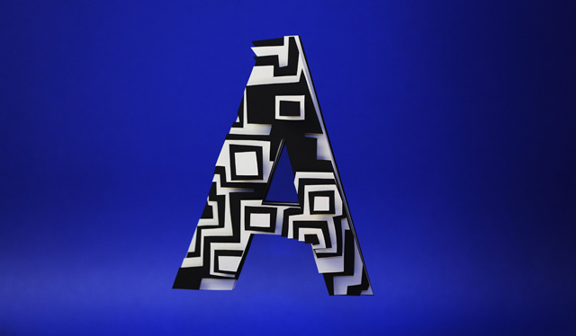 3D Alphabet Paper Sculptures by Jerome Corgier