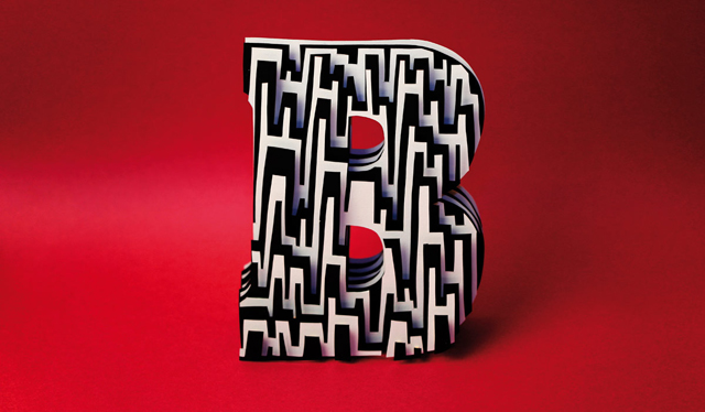 3D Alphabet Paper Sculptures by Jerome Corgier