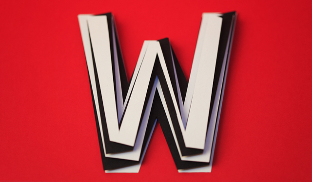 3D Alphabet Paper Sculptures by Jerome Corgier