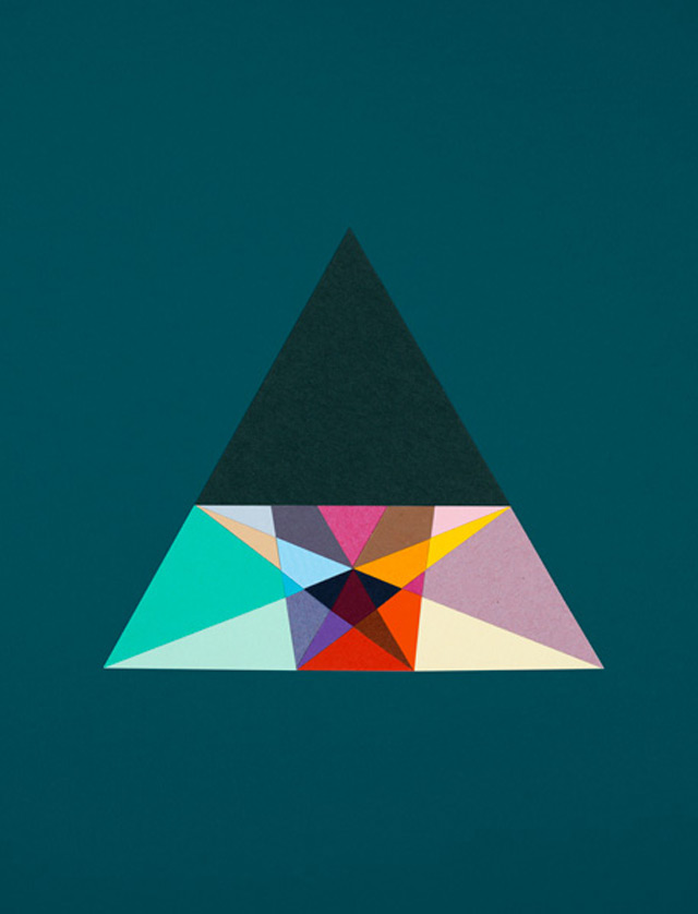 strictlypaper - golden ratio - calvin klein - triangular section of the great icosahedron