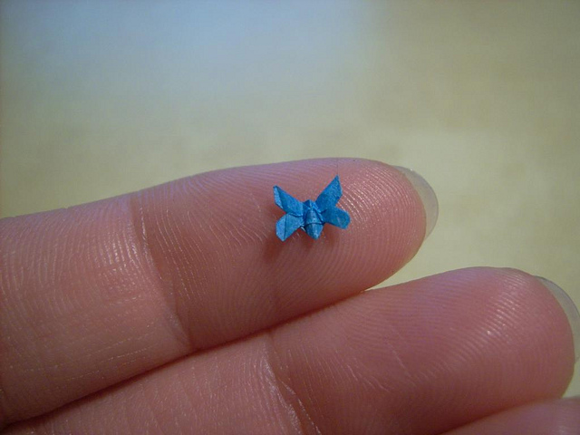 Nano Origami Sculptures by Anja Markiewicz