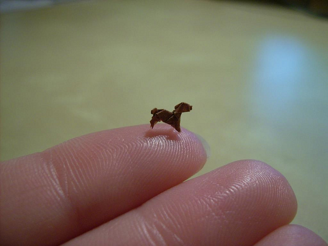 Nano Origami Sculptures by Anja Markiewicz
