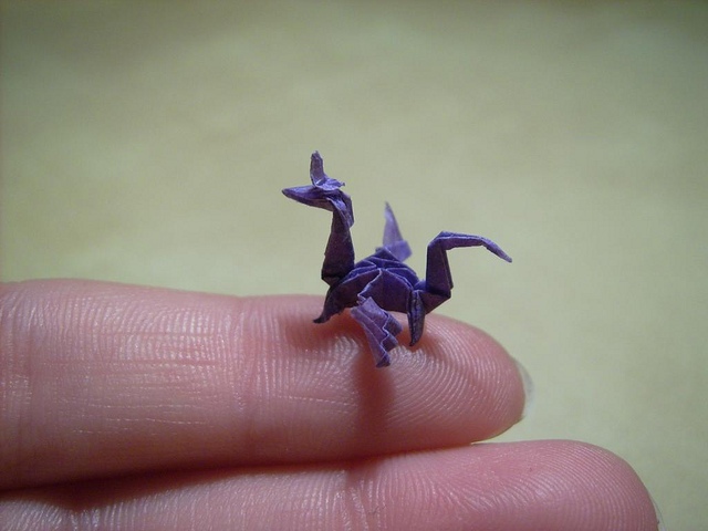 Nano Origami Sculptures by Anja Markiewicz
