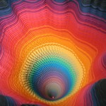 Colorful Three-Dimensional Paper Explosions by Jen Stark for PULSE Los Angeles