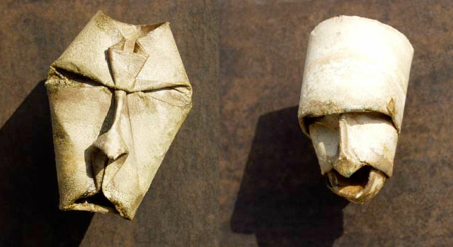 Origami Toilet Paper Roll Masks by Fritz Junior Jacquet ...
