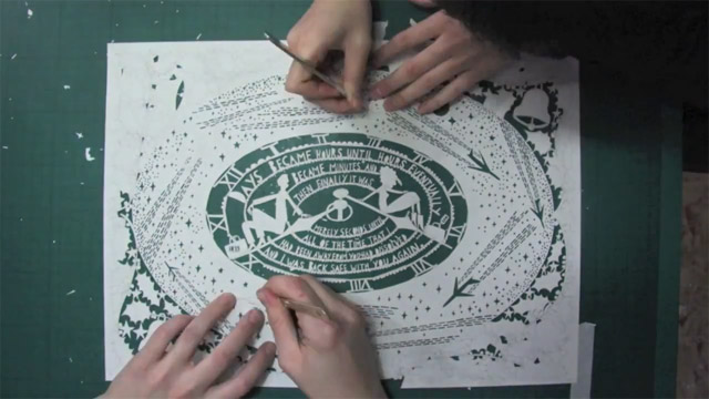 The Heathrow Christmas card - almost finished paper cut The Heathrow Christmas card - almost finished paper cut