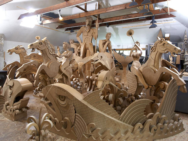 Fountain_1137 Fountain of Cardboard by James Grashow