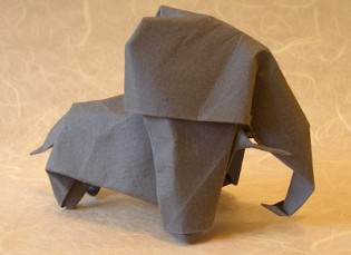P_Elephant_Yoshizawa Origami Elephant by Akira Yoshizawa
