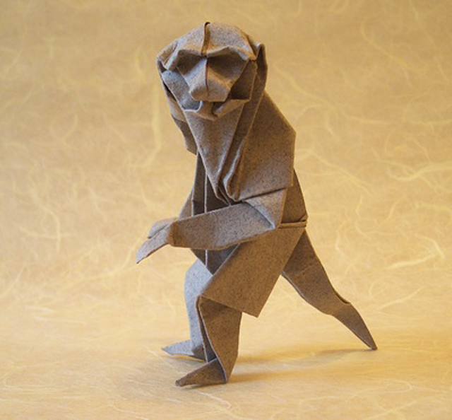 P_Monkey_Yoshizawa Origami Monkey by Akira Yoshizawa