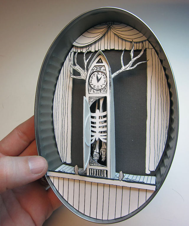 the-clock Miniature Paper Worlds of Jim Doran