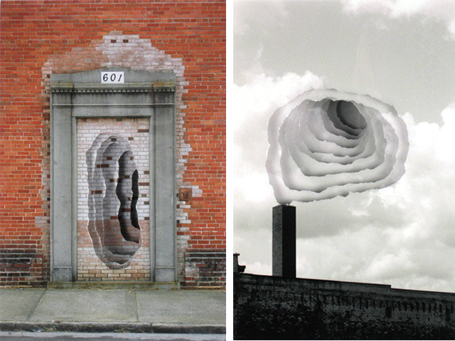 Clouds, Smoke and Portals from Torn Photographs