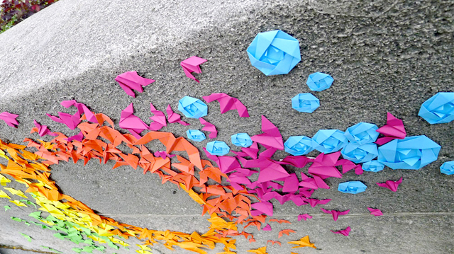 mademoiselle-maurice-origami-street-art-2 Mademoiselle Maurice Origami Street Art