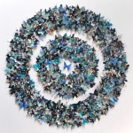Butterfly Sculptures Made From Recycled Paper