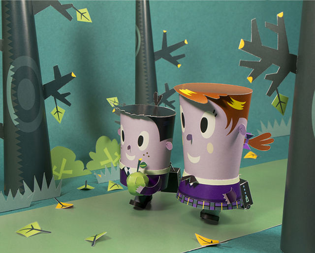 Whimsical Paper Craft Dioramas For Editorial SM