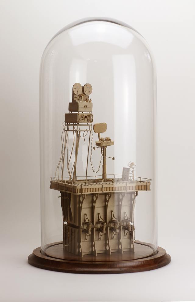 strictlypaper-D_Agdag_The_Recorder Sets for a Film I Will Never Make: Incredible Intricate Cardboard Sculptures by Daniel Agdag