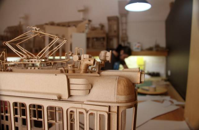 strictlypaper-D_Agdag_Working-640x418 Sets for a Film I Will Never Make: Incredible Intricate Cardboard Sculptures by Daniel Agdag