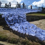 1,697 Origami Boats Flow Down to the Sea