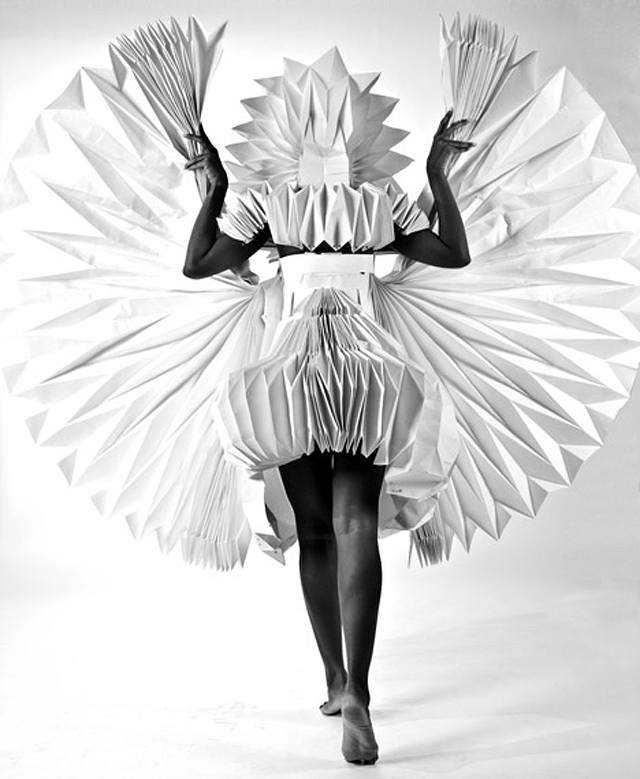 Carnival Costumes Made from Folded Paper | strictlypaper
