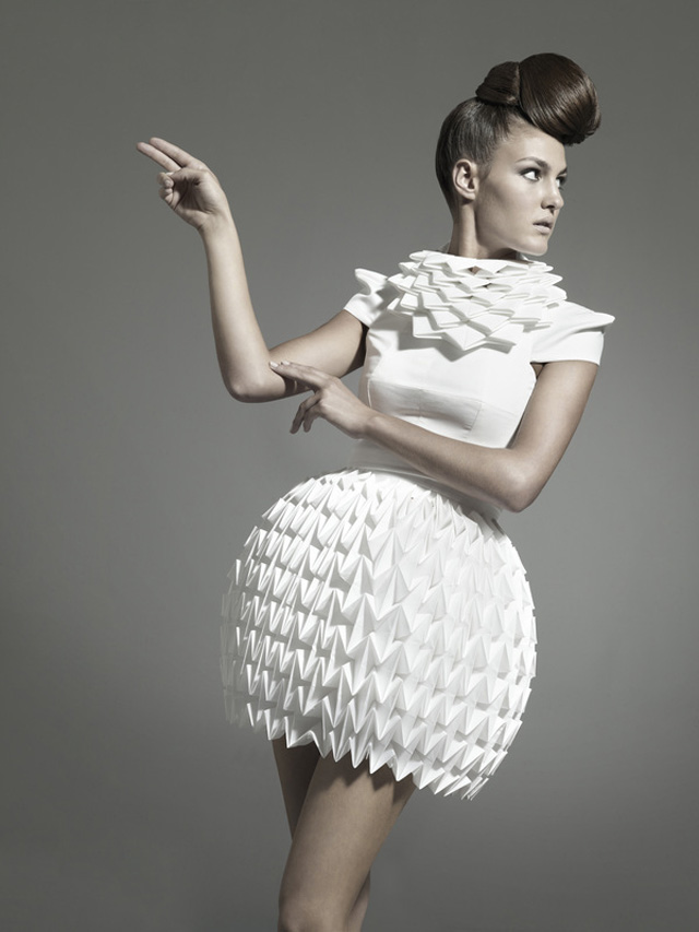 Couture Elegance: Nintai: Origami-Inspired Geometric Dresses